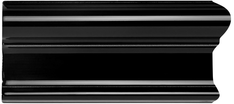Black glossy metal column with fluted detailing from artworks victoria right external corner collection