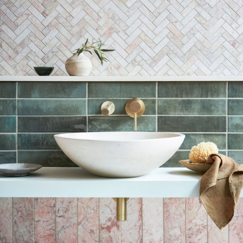 30 x 60cm Floor Tiles featuring Aegean Pink Marble