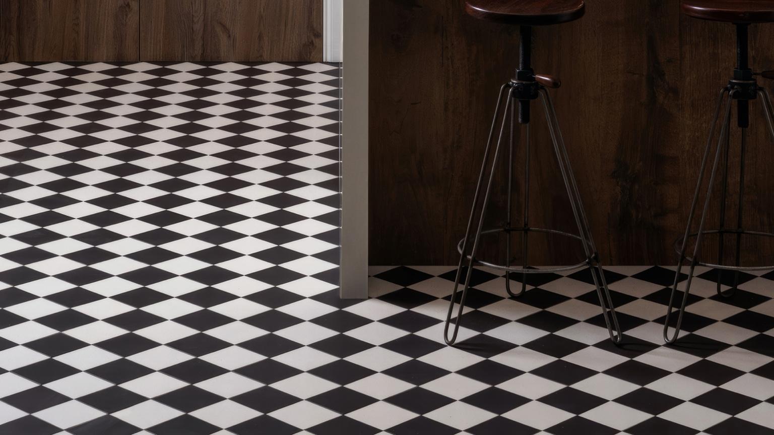 Chequerboard Floor Tiles - Hyperion Tiles