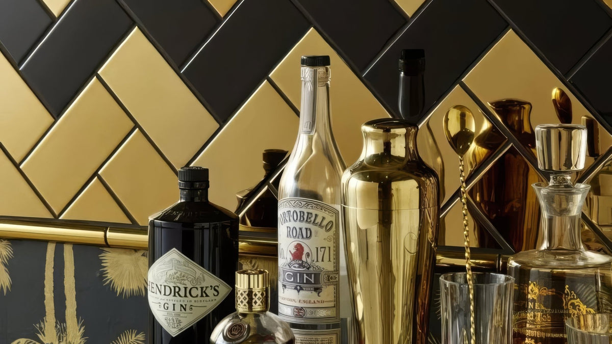 Gold Kitchen Tiles