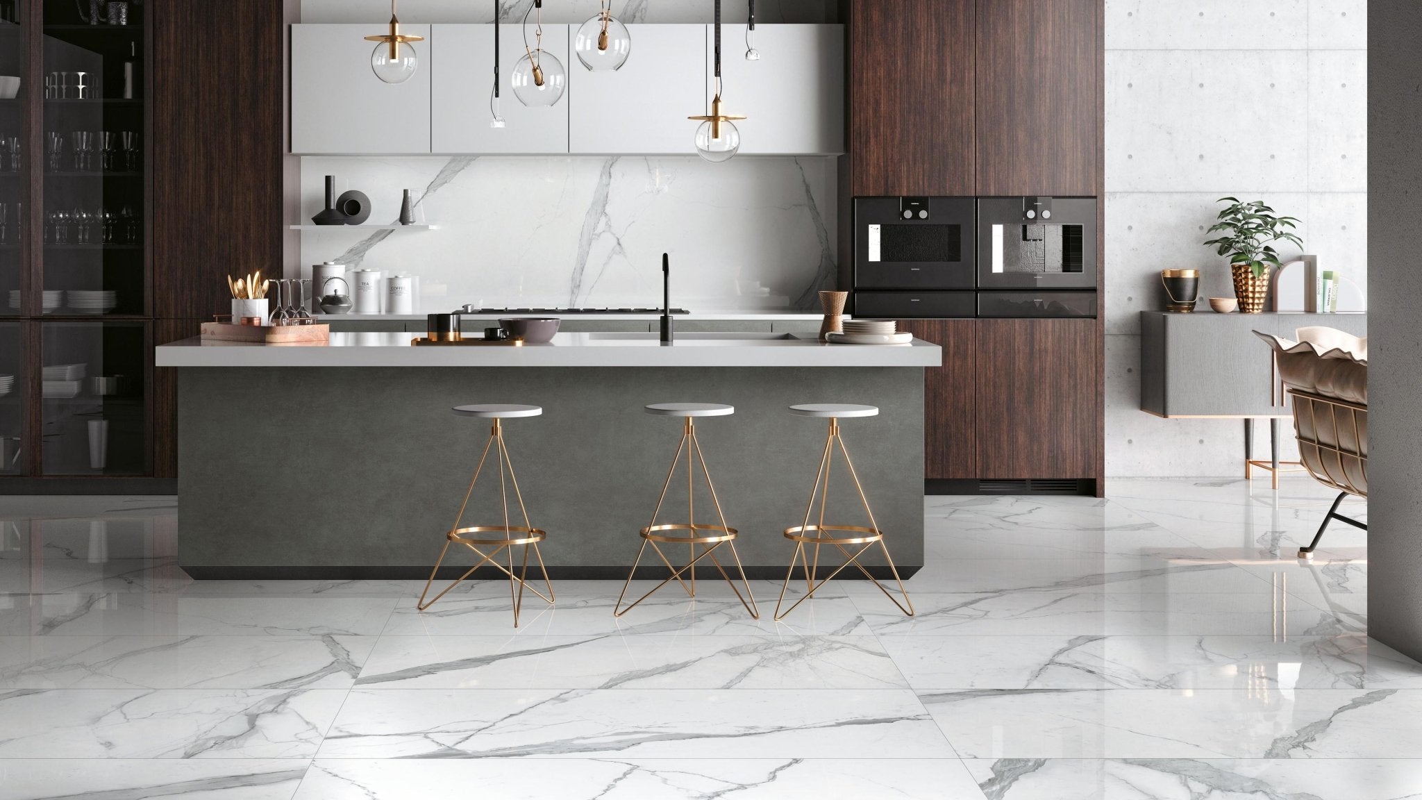 White Floor Tiles - Hyperion Tiles