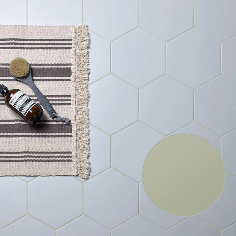 Ca'Pietra Resin-Cement Grout in Fennel Green, shade No.17, a matt fennel green coloured tile grout