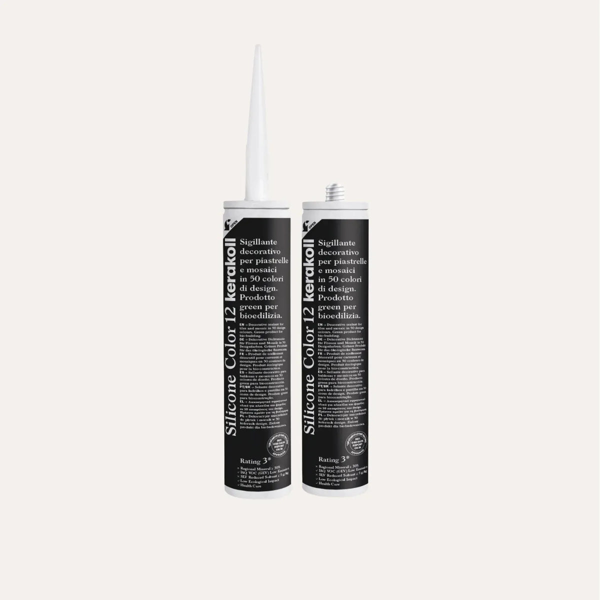 Ca'Pietra Kerakoll Silicone Colour Black No.12 310ml cartridge