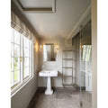 Kimmeridge Limestone Honed Finish flagstone floor in a room setting