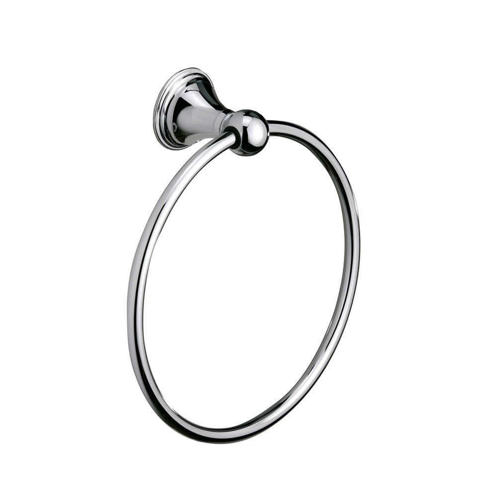 Genoa Towel Ring in Chrome - Origins Living