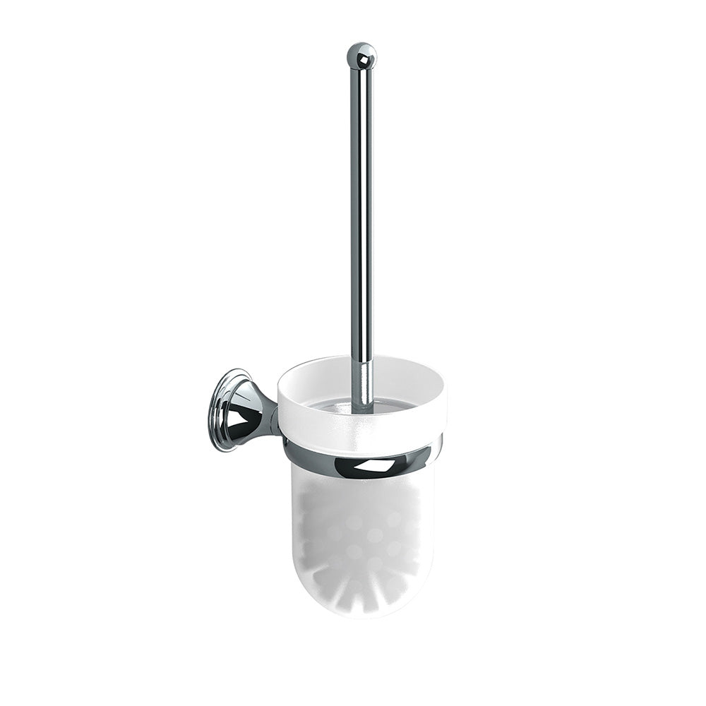Genoa WC Brush Set in Chrome - Origins Living