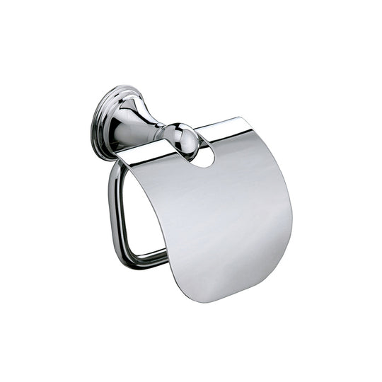 Genoa Toilet Roll Holder with Flap in Chrome - Origins Living