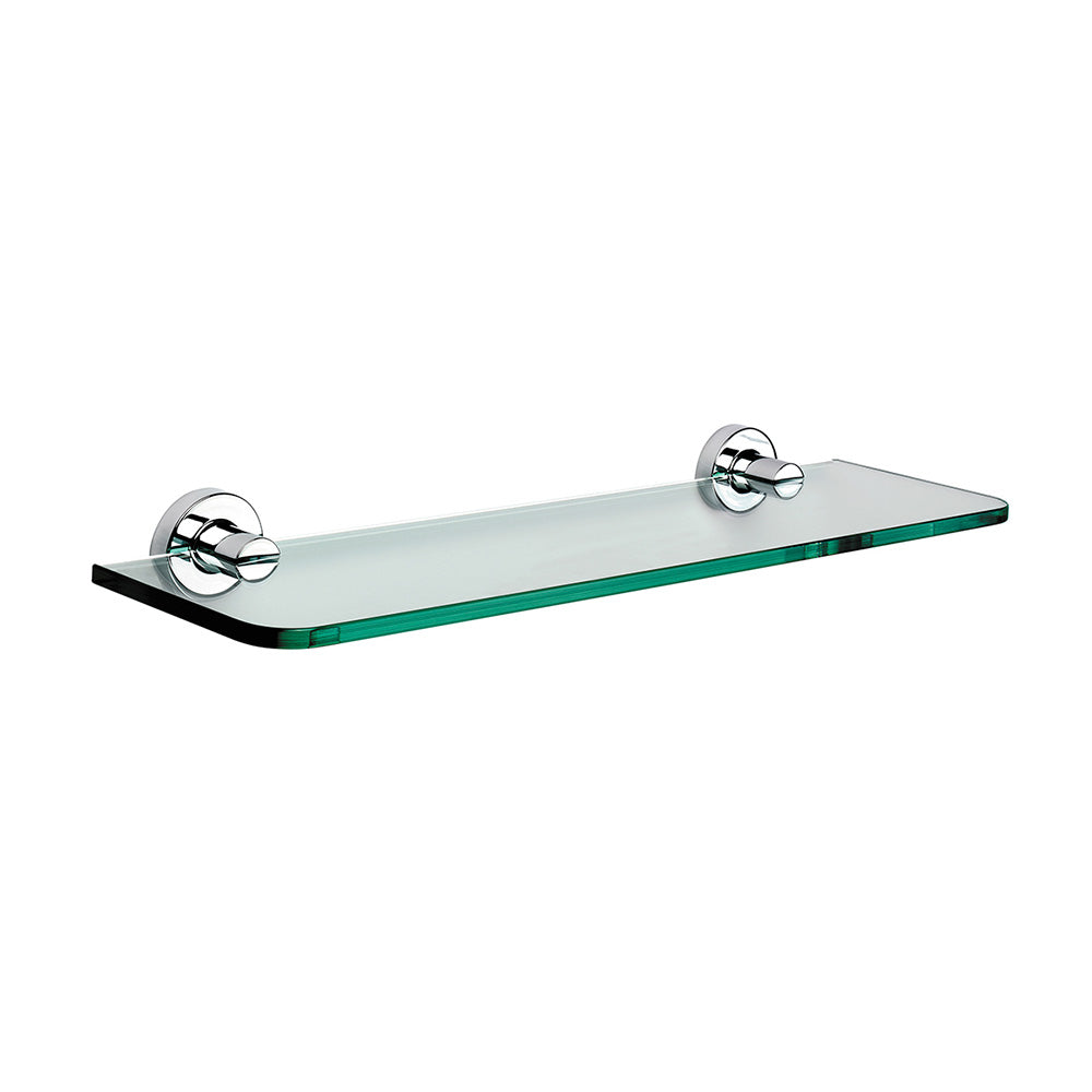 Tecno Project Glass Shelf 50cm in Chrome - Origins Living