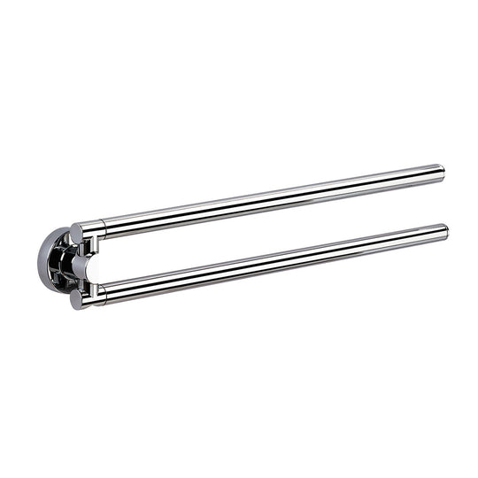 Tecno Project Double Swing Towel Rail in Chrome - Origins Living