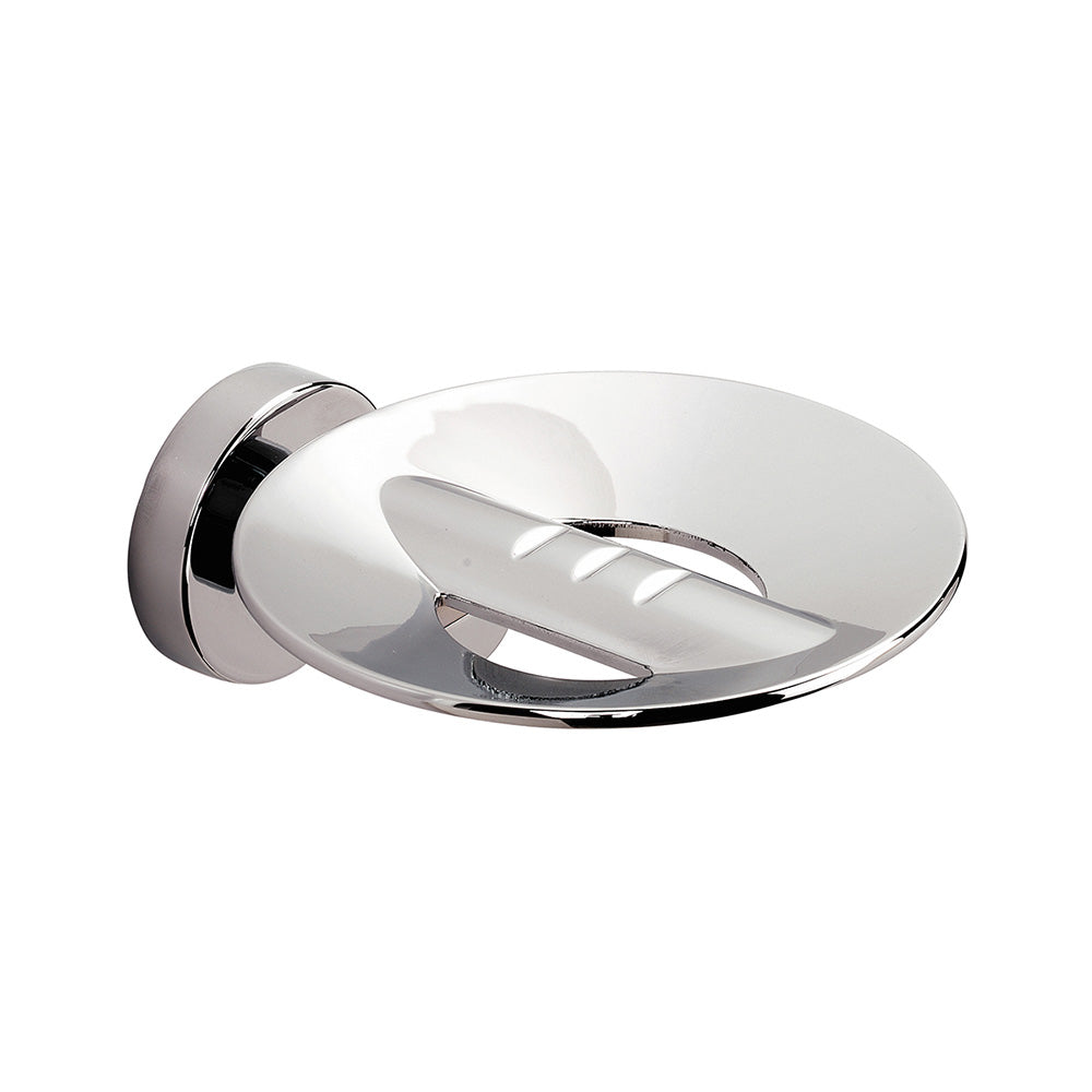 Tecno Project Metal Soap Dish with Holes in Chrome - Origins Living