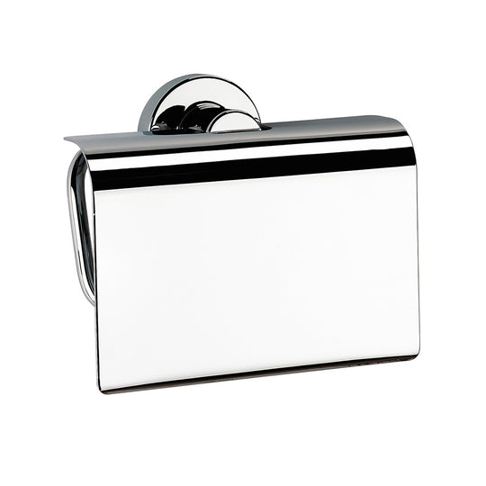 Tecno Project Toilet Roll Holder with Flap in Chrome - Origins Living