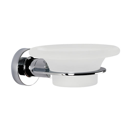 Tecno Project Glass Soap Dish in Chrome - Origins Living