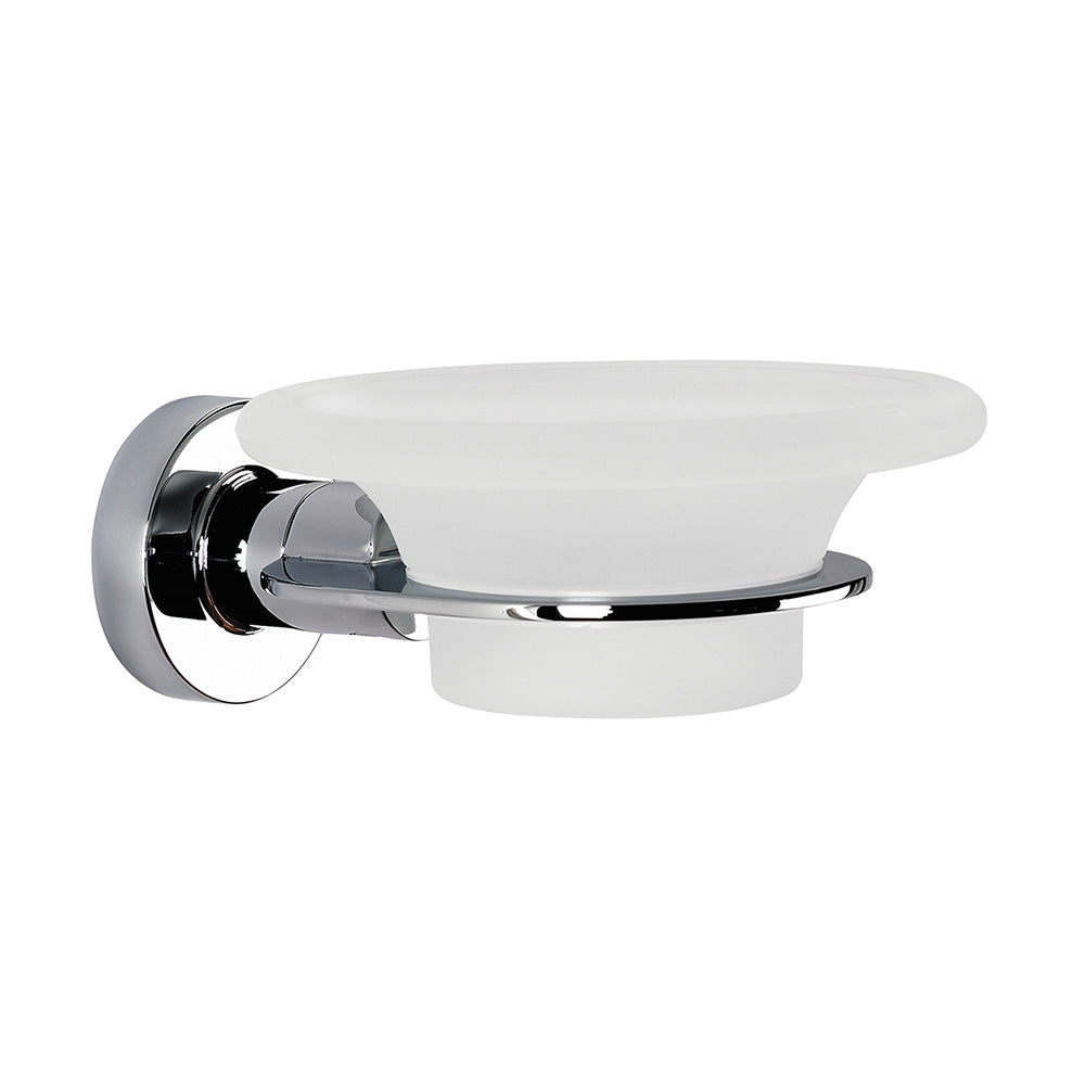 Tecno Project Glass Soap Dish in Chrome - Origins Living