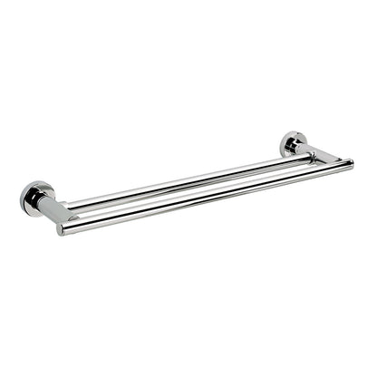 Tecno Project Double Towel Rail 66cm in Chrome - Origins Living