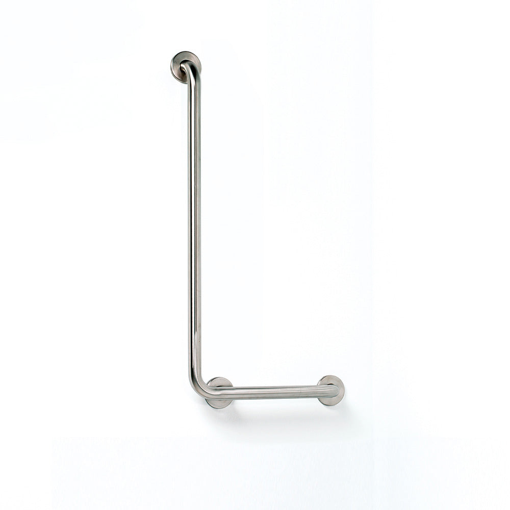 Safety Wall Bar 90 Right- in Brushed Stainless Steel - Origins Living