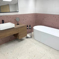 Happy Joy Ivory 60 x 60cm porcelain terrazzo tile room setting