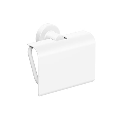 Tecno Project Toilet Roll Holder with Flap in White - Origins Living