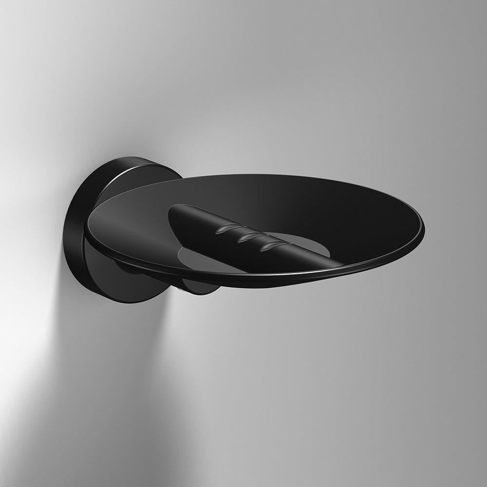 Tecno Project Metal Soap Dish in Black - Origins Living