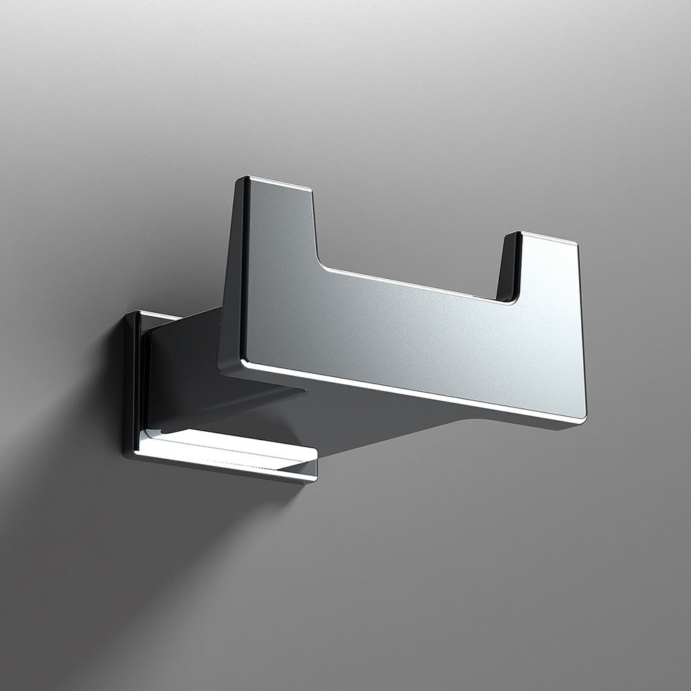 S Cube Robe Hook in Chrome - Origins Living