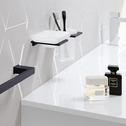S Cube/S6 Soap Dish in Black - Origins Living