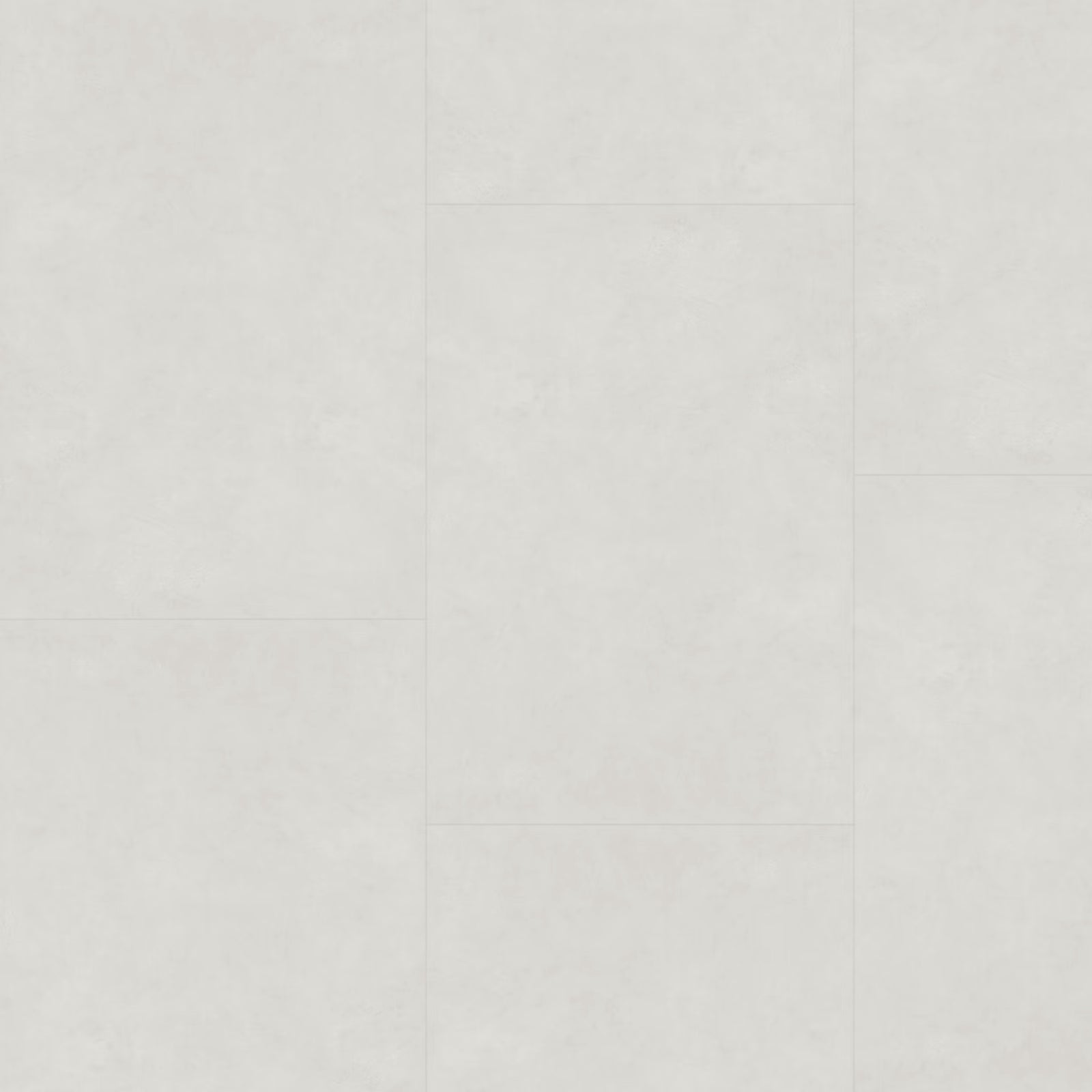 White matte-finish ceramic floor tiles arranged in a grid pattern from coquille FO29 big vinyl tiles collection