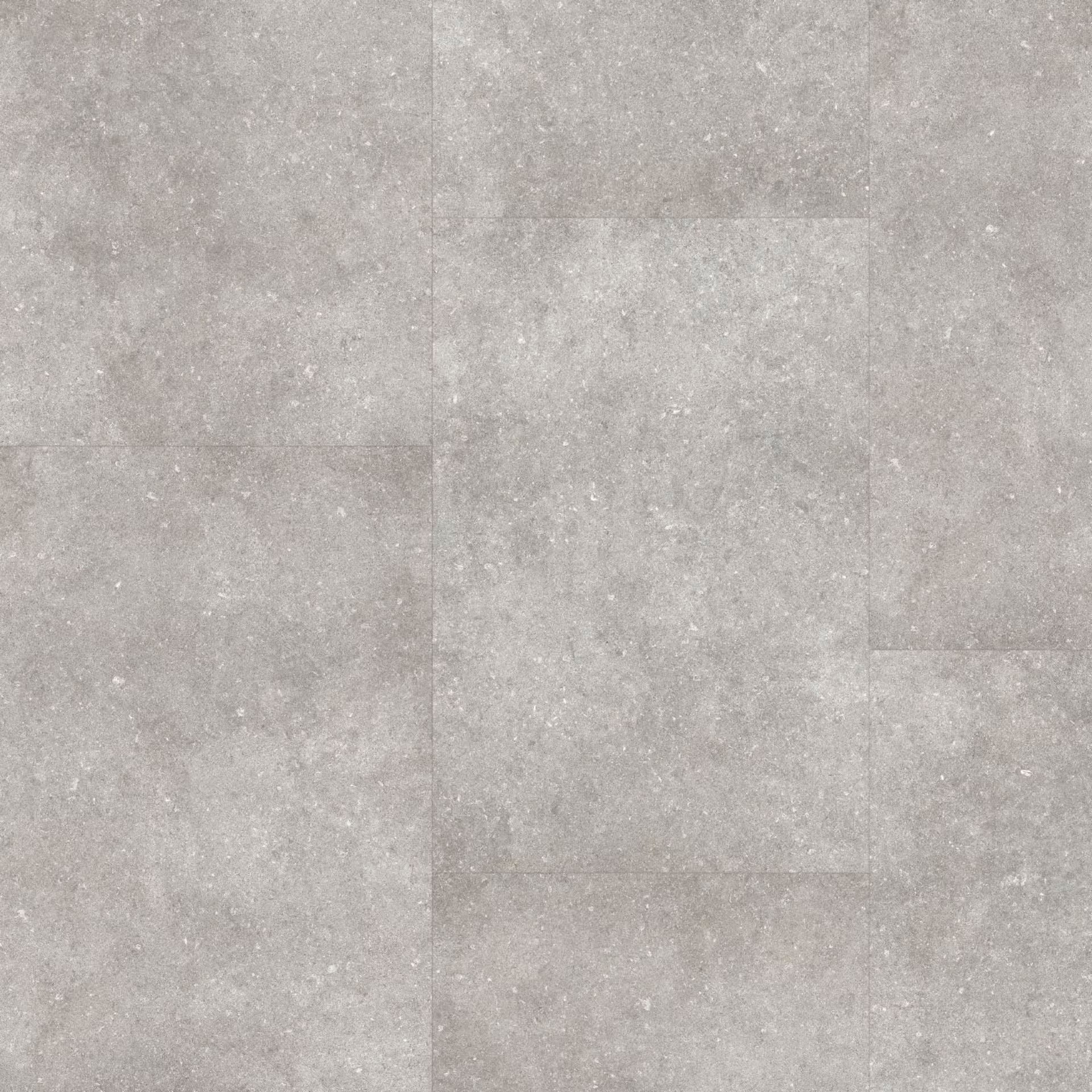 Gray concrete-effect vinyl floor tiles with speckled texture from etna f031 big vinyl tiles collection