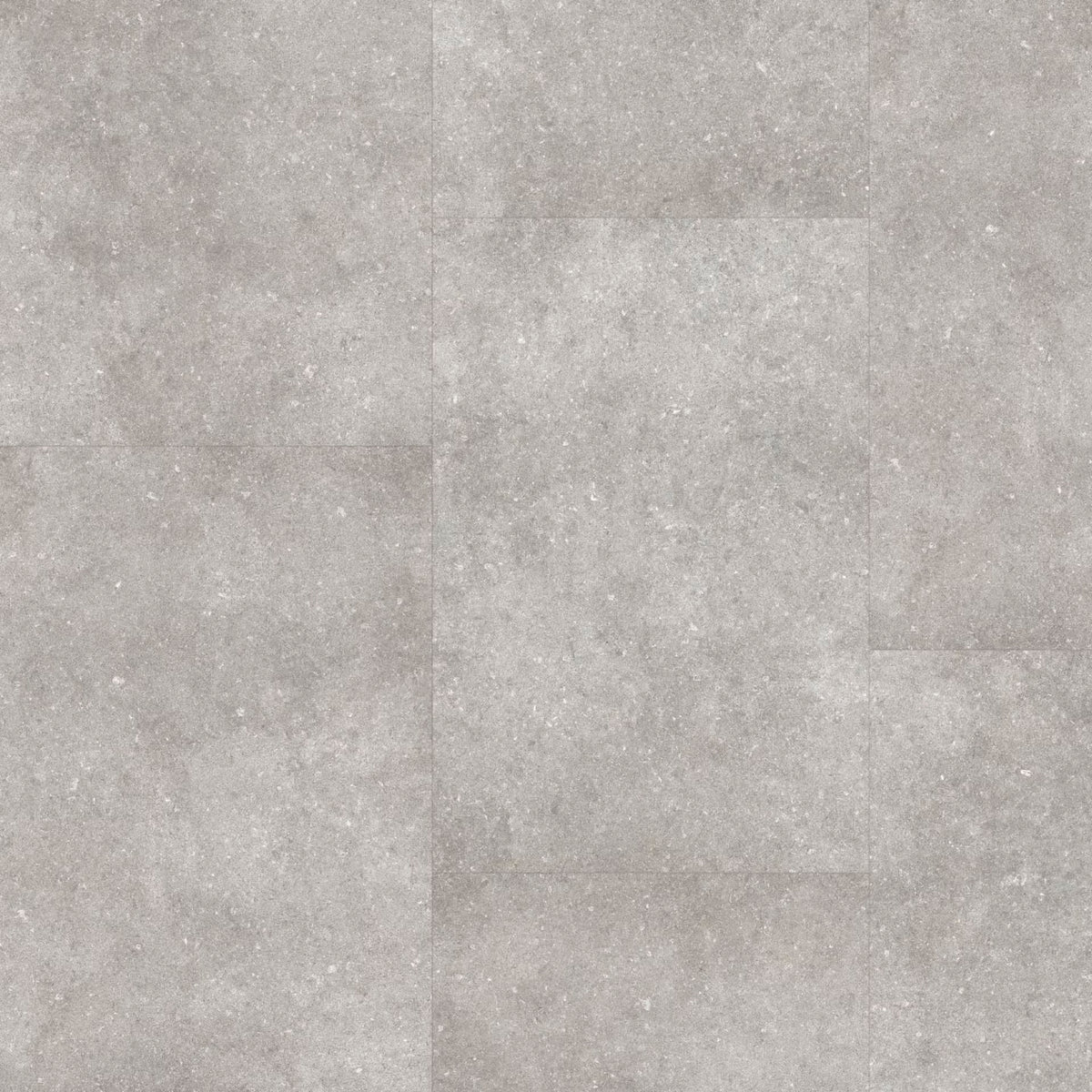 Gray concrete-effect vinyl floor tiles with speckled texture from etna f031 big vinyl tiles collection