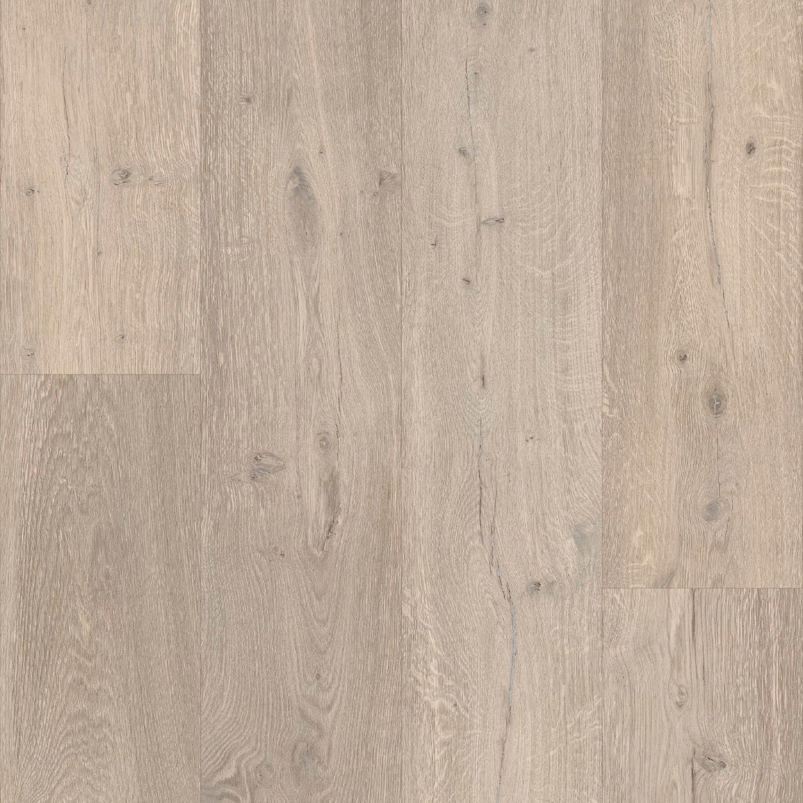 Goose F036 long vinyl planks feature light gray wood plank flooring with natural subtle grain and realistic knots