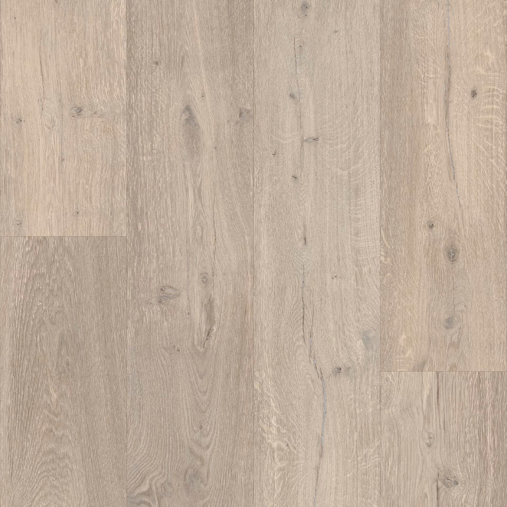 Goose F036 long vinyl planks feature light gray wood plank flooring with natural subtle grain and realistic knots