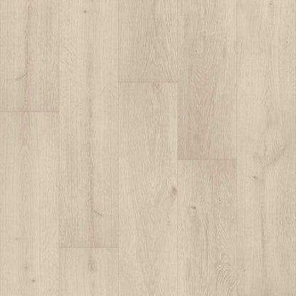 Coconut F051 vinyl planks featuring light beige engineered wood flooring with a subtle natural grain pattern