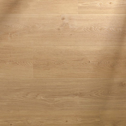 Light oak hardwood flooring with natural wood grain and subtle knots in cider f018 long vinyl planks