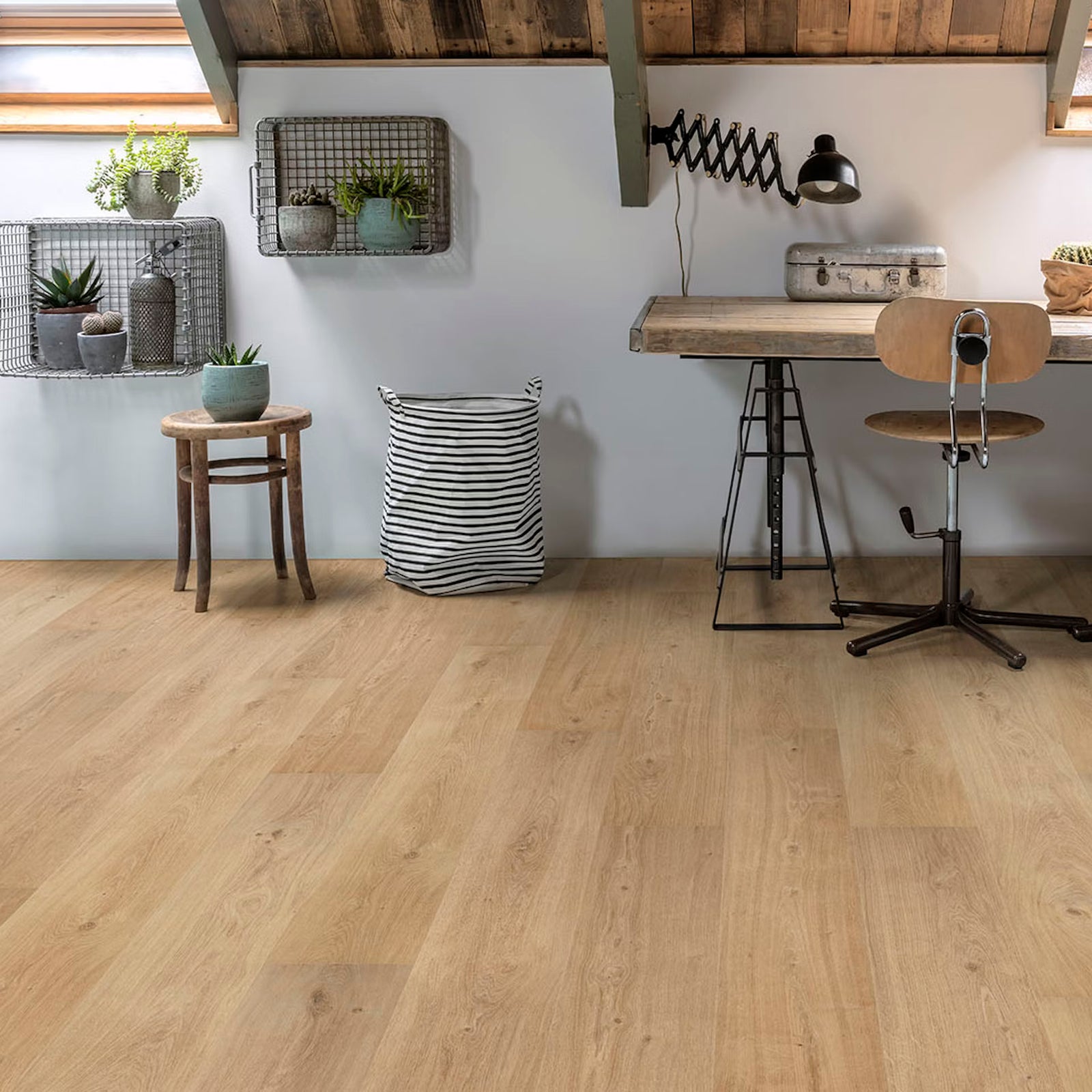 Light brown wood grain laminate flooring with cider f018 long vinyl planks offering durable vinyl material