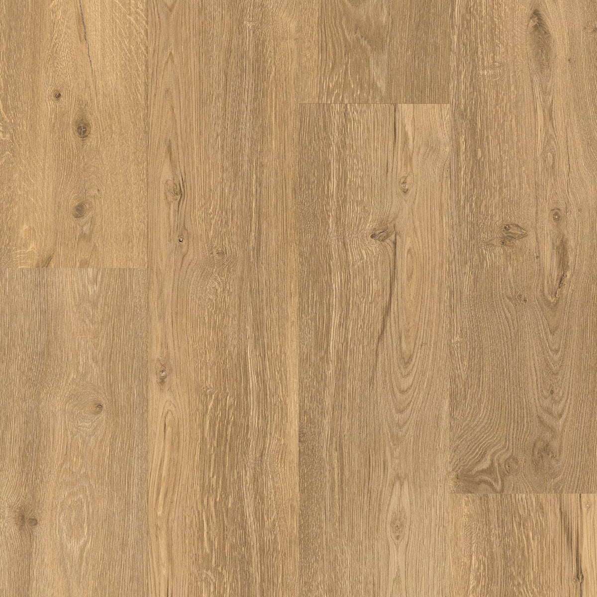Light oak colored caramello f039 vinyl planks featuring natural wood grain pattern and subtle knots in hardwood style