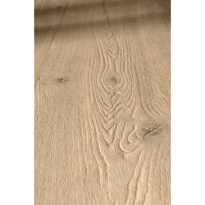 Latte f034 long vinyl planks in light beige with natural wood grain pattern and subtle knots hardwood flooring look