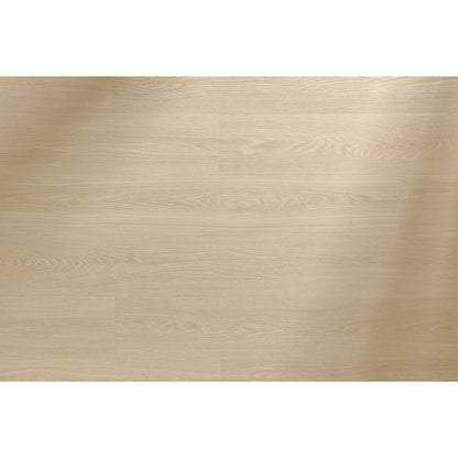 Light beige hardwood vinyl planks with natural wood grain pattern in popcorn f056 for durable flooring solutions