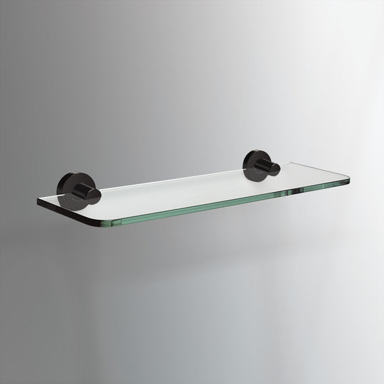 Tecno Project Glass Shelf 50cm in Black - Origins Living