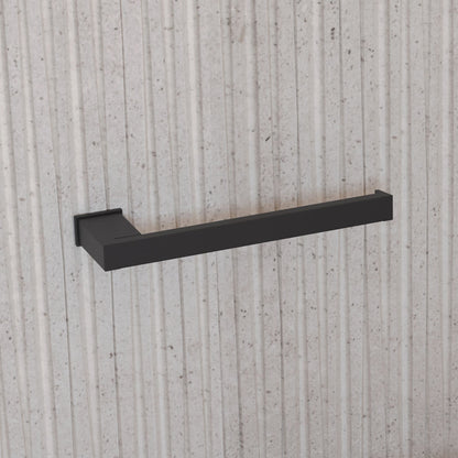 S Cube Open Towel Bar in Black - Origins Living