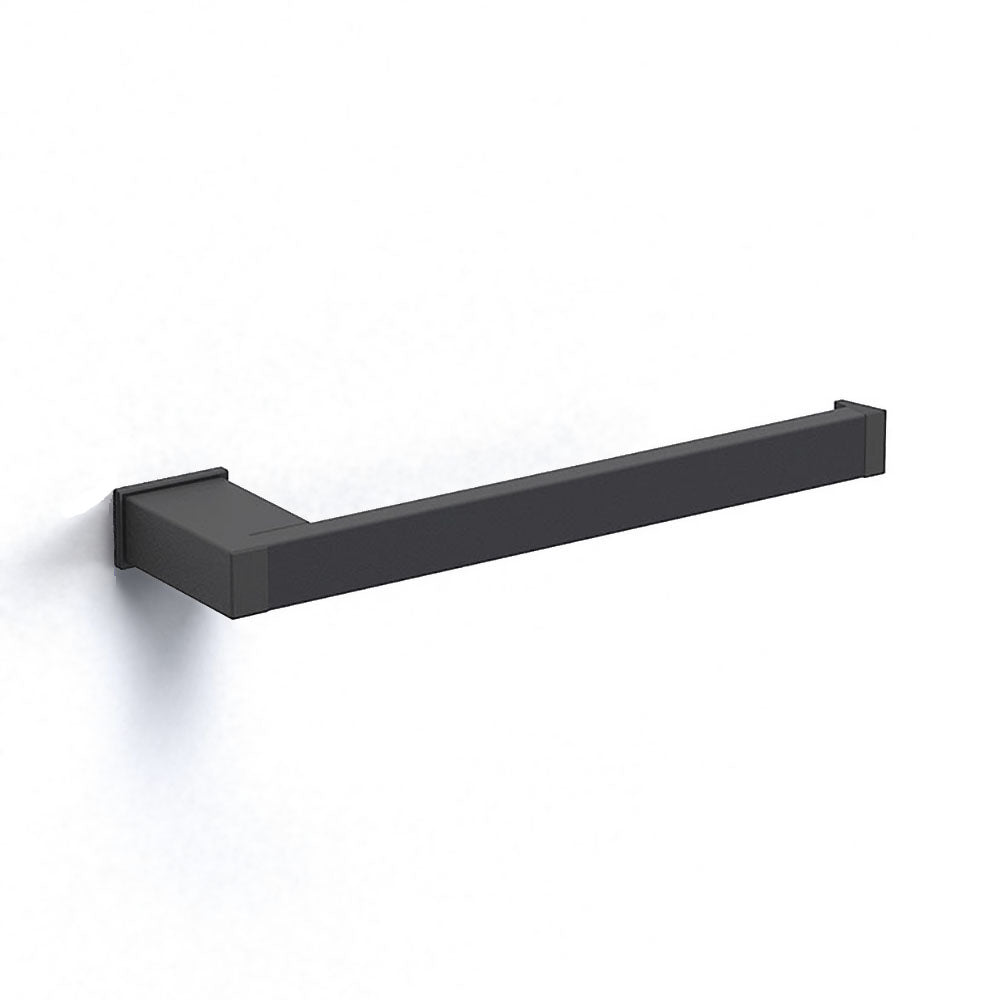 S Cube Open Towel Bar in Black - Origins Living, view 3