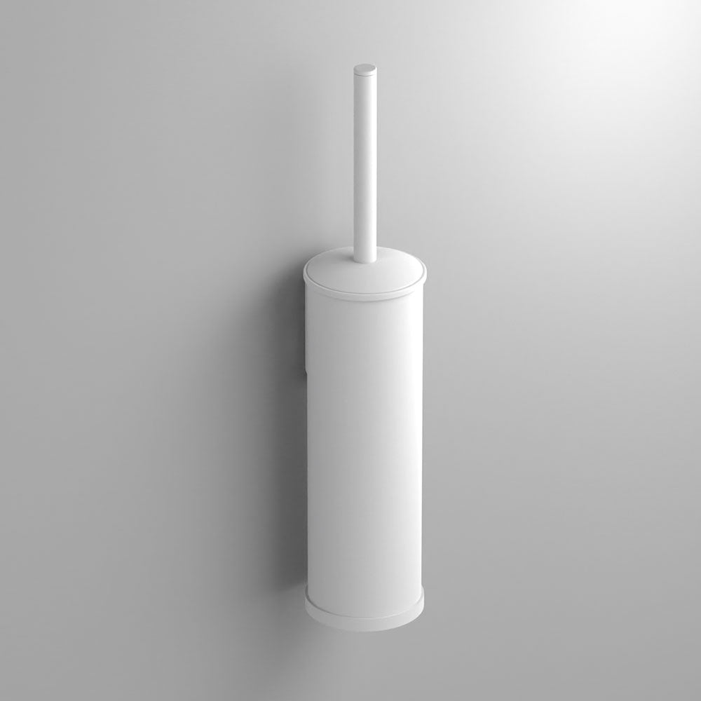 Metal Toilet Brush in White - Origins Living