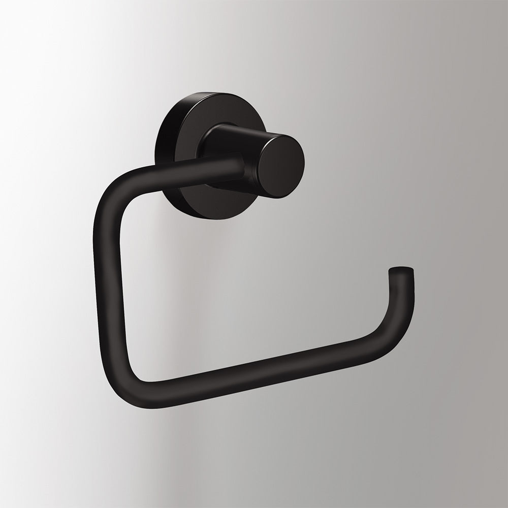 Tecno Project Open Toilet Roll Holder in Black - Origins Living