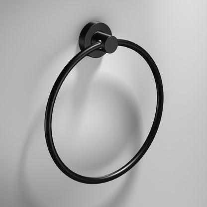 Tecno Project Towel Ring in Black - Origins Living
