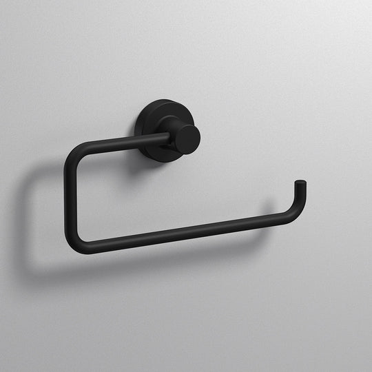 Tecno Project Open Towel Ring in Black - Origins Living