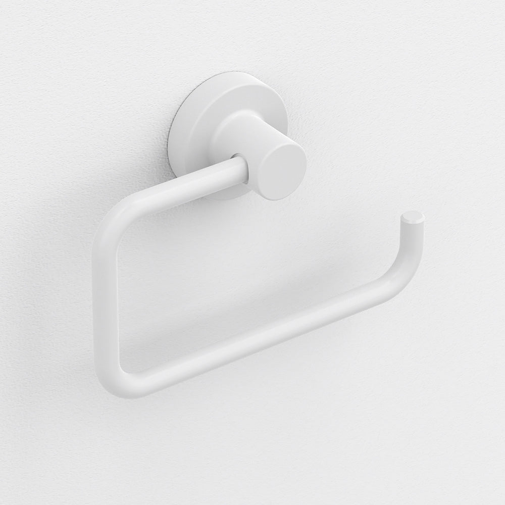 Tecno Project Open Toilet Roll Holder in White - Origins Living