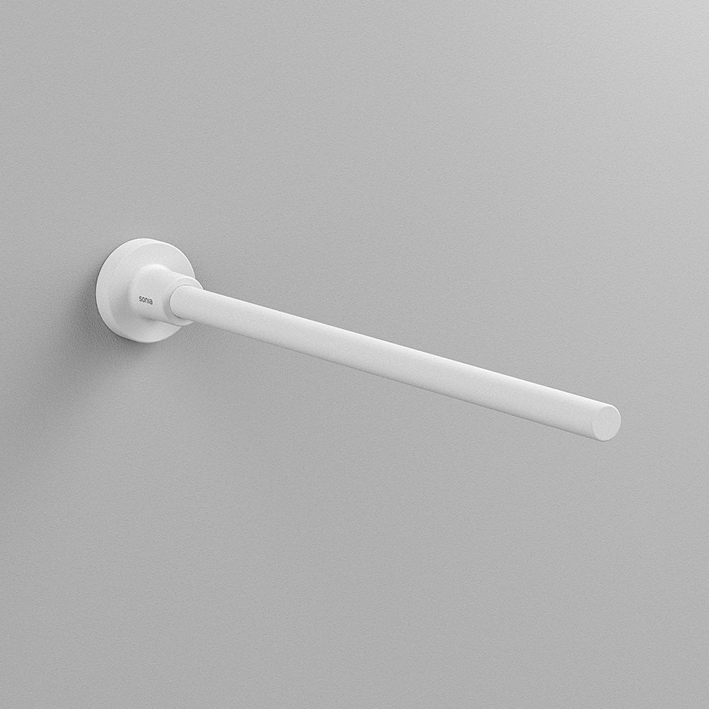 Tecno Project Fixed Towel Bar in White - Origins Living