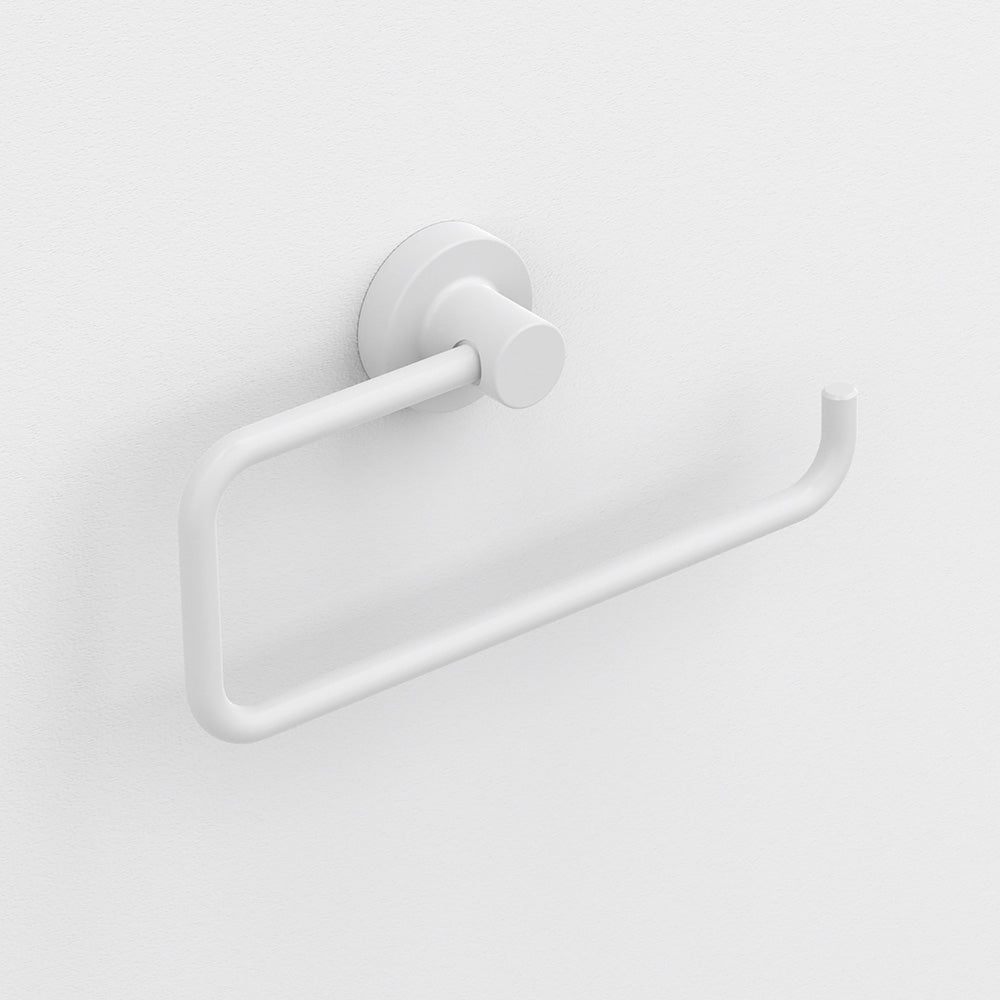 Tecno Project Open Towel Ring in White - Origins Living