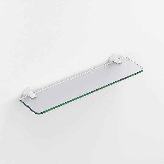 Tecno Project Glass Shelf 50cm in White - Origins Living
