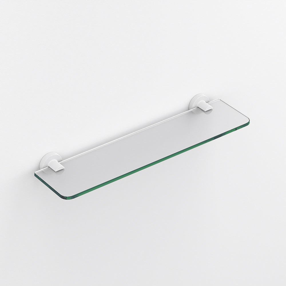Tecno Project Glass Shelf 50cm in White - Origins Living