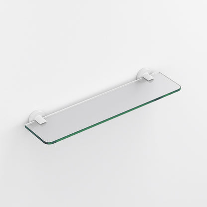 Tecno Project Glass Shelf 50cm in White - Origins Living