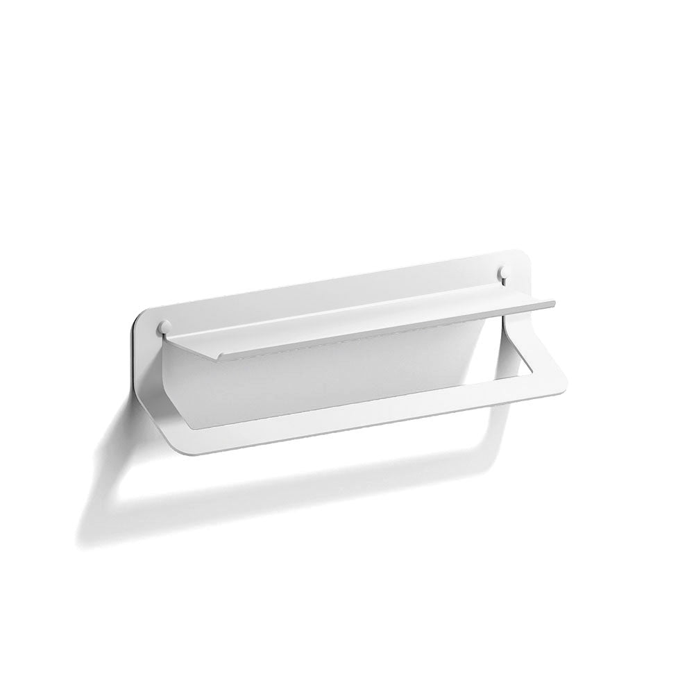 Quick Towel Rail & Shelf 45cm in White - Origins Living