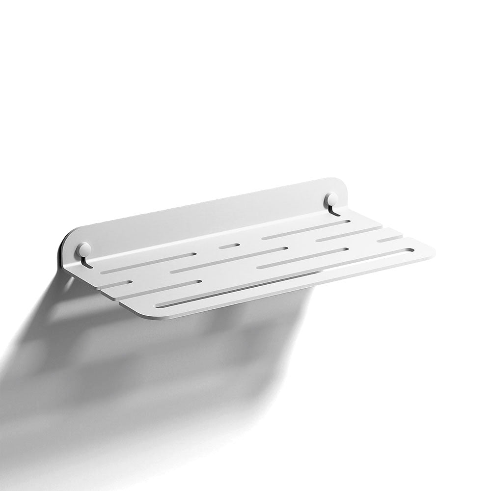 Quick Open Shower Shelf in White - Origins Living